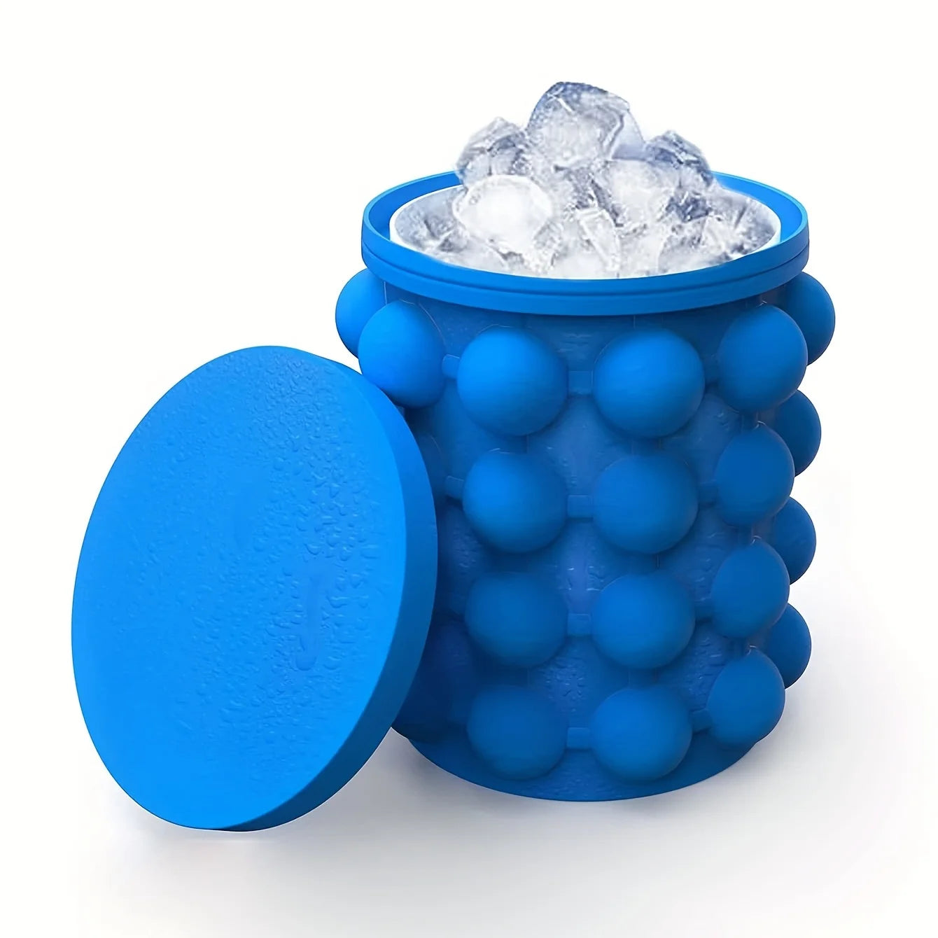 2-in-1 large silicone ice bucket mold