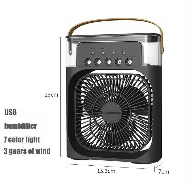 3 In 1 Fan Air Conditioner Household Mini Air Cooler LED
